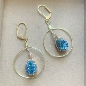 Druzy Quartz Earrings